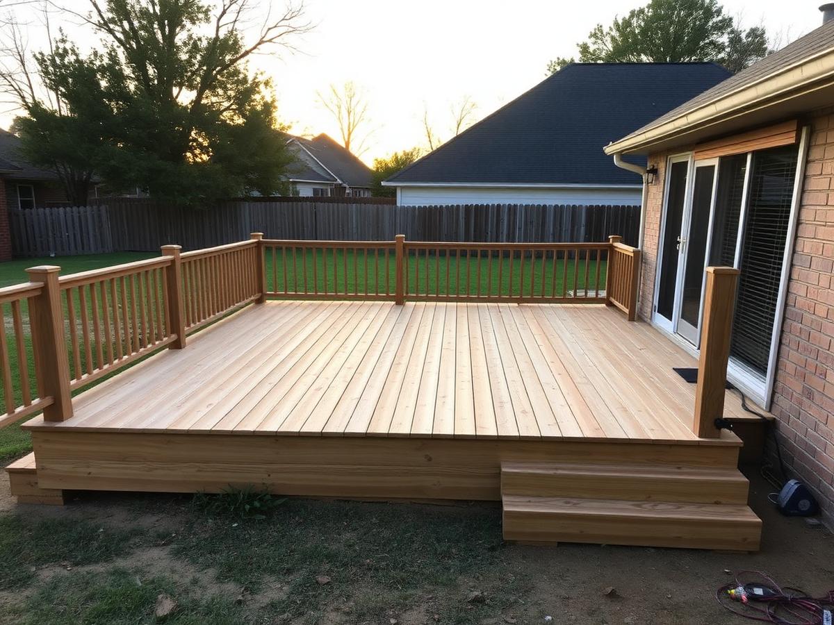 Cedar Deck Rebuild completed in Bentonville, Arkansas